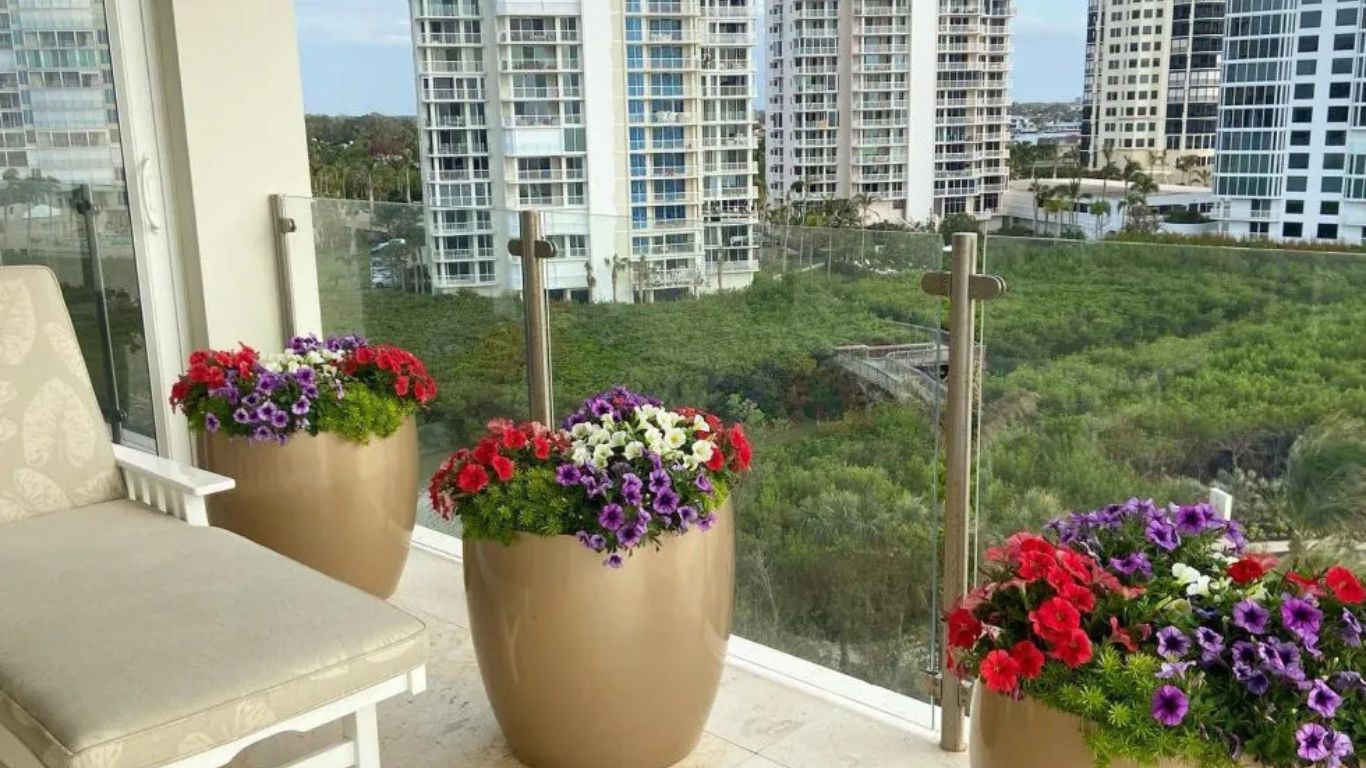 Condo living with customized container gardens